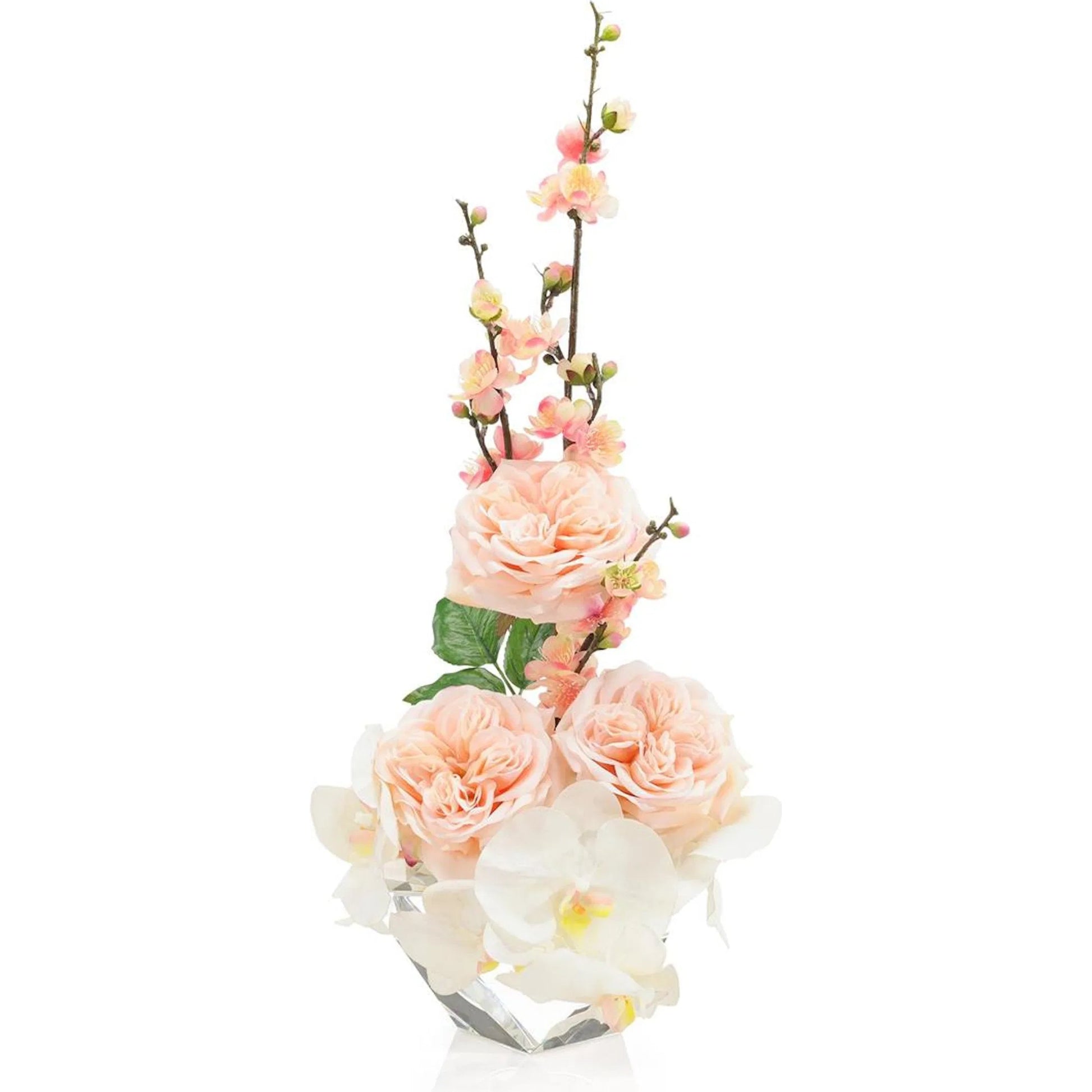 Pink Rose Blossoms by John-Richard in pink. Made from unique in a transitional style.