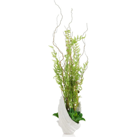Winged Fern Garden by John-Richard in white. Made from unique in a unique style.