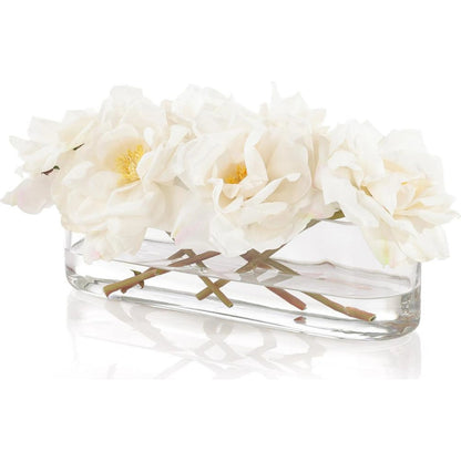 Graceful Roses by John-Richard in white. Made from unique in a transitional style.
