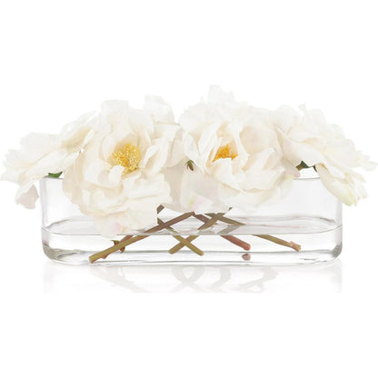 Graceful Roses by John-Richard in white. Made from unique in a transitional style.