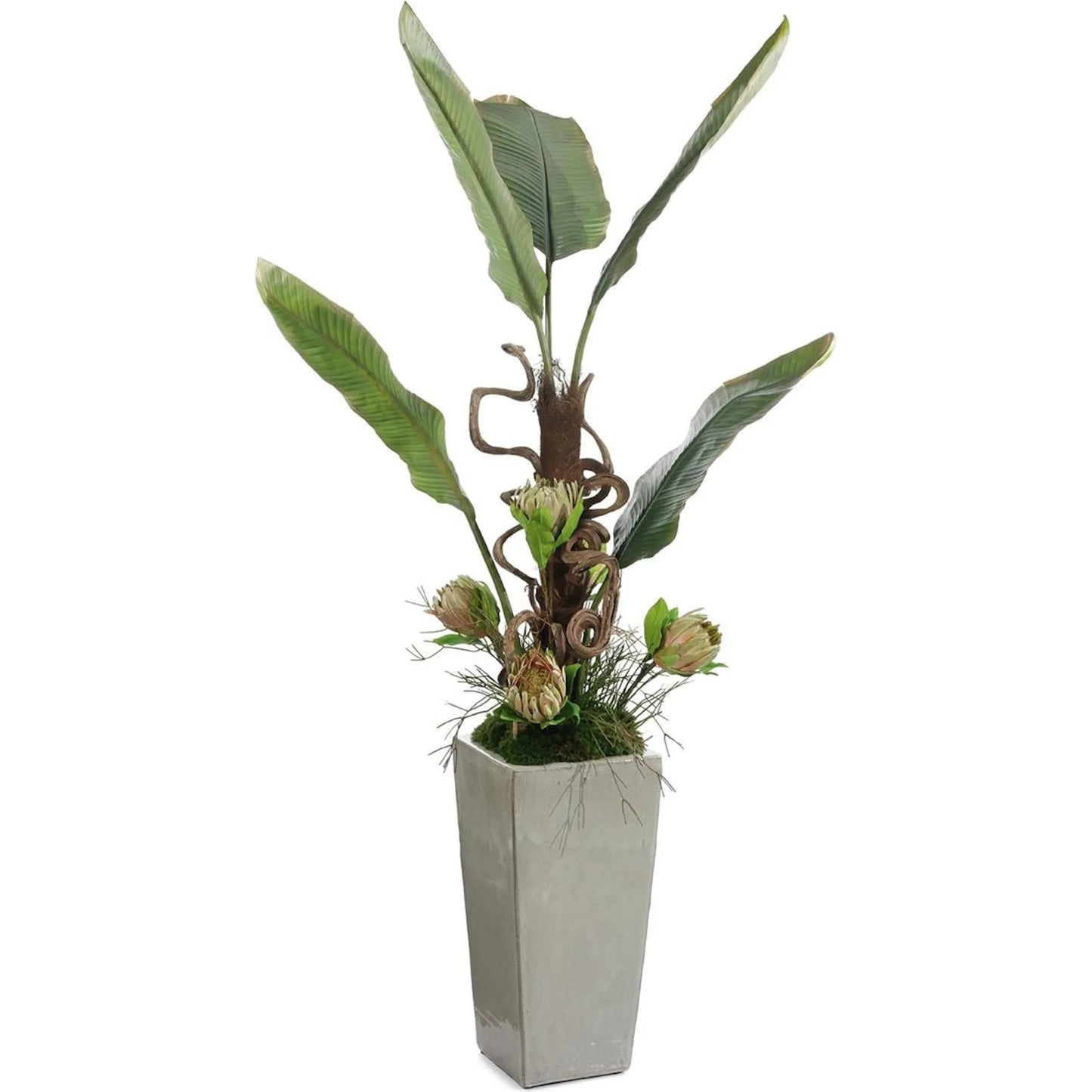 001 SI-2374056 | Primary Silo | Tropical Vibes by John-Richard in gray. Made from unique in a transitional style.