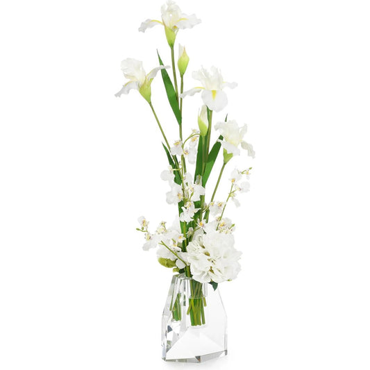 White Iris and Peonies by John-Richard. Made from unique in a unique style.