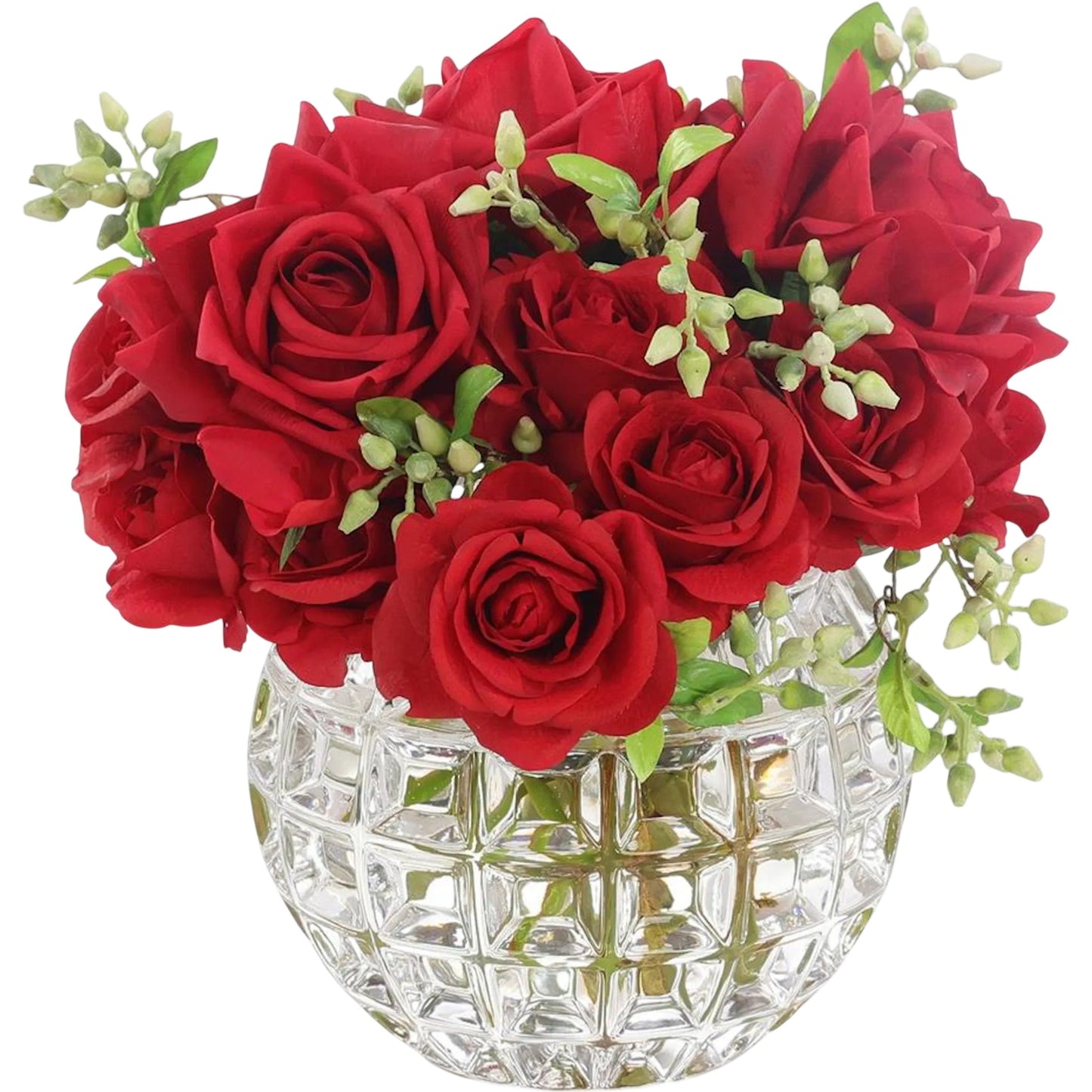 000 SI-2629512 | Primary Silo | Ruby Red Rose Bowl by John-Richard. Made from unique in a unique style.