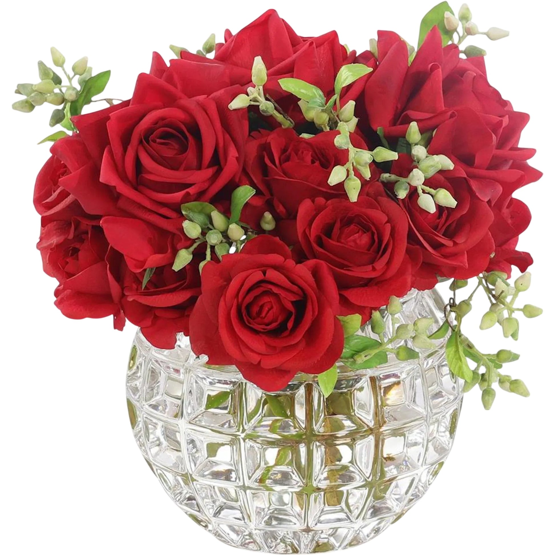 Ruby Red Rose Bowl by John-Richard. Made from unique in a unique style.