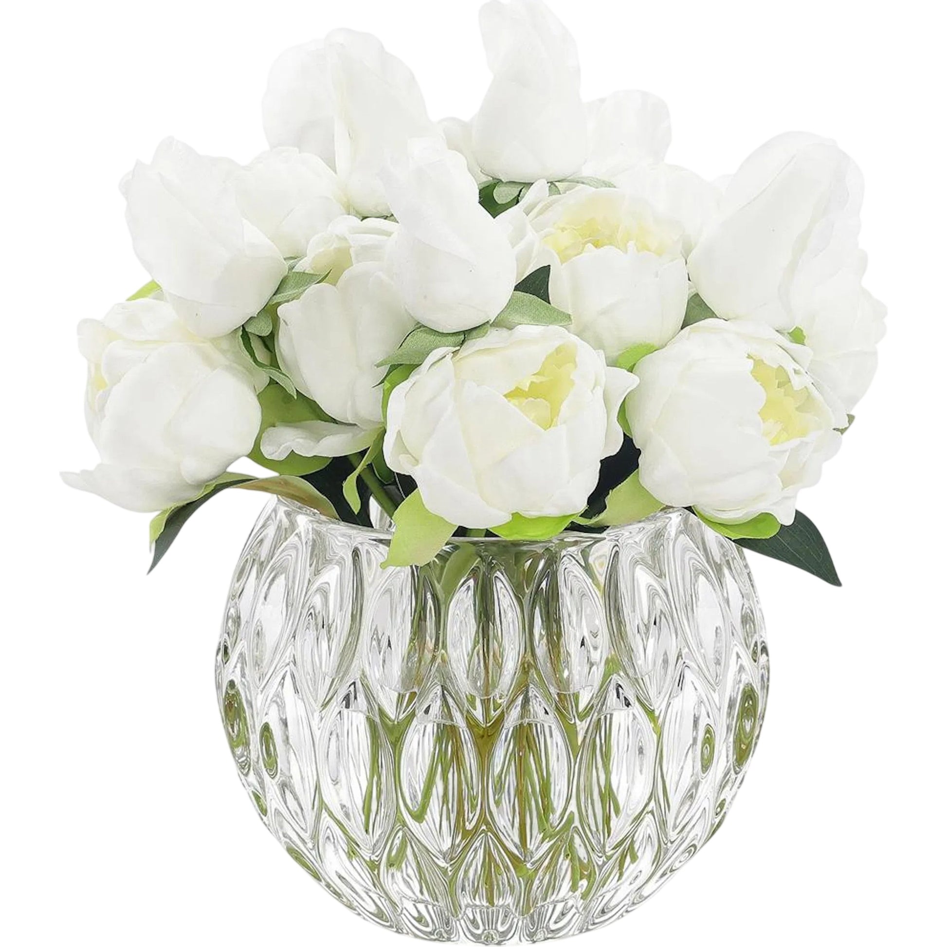 Winter White Peonies by John-Richard. Made from unique in a unique style.