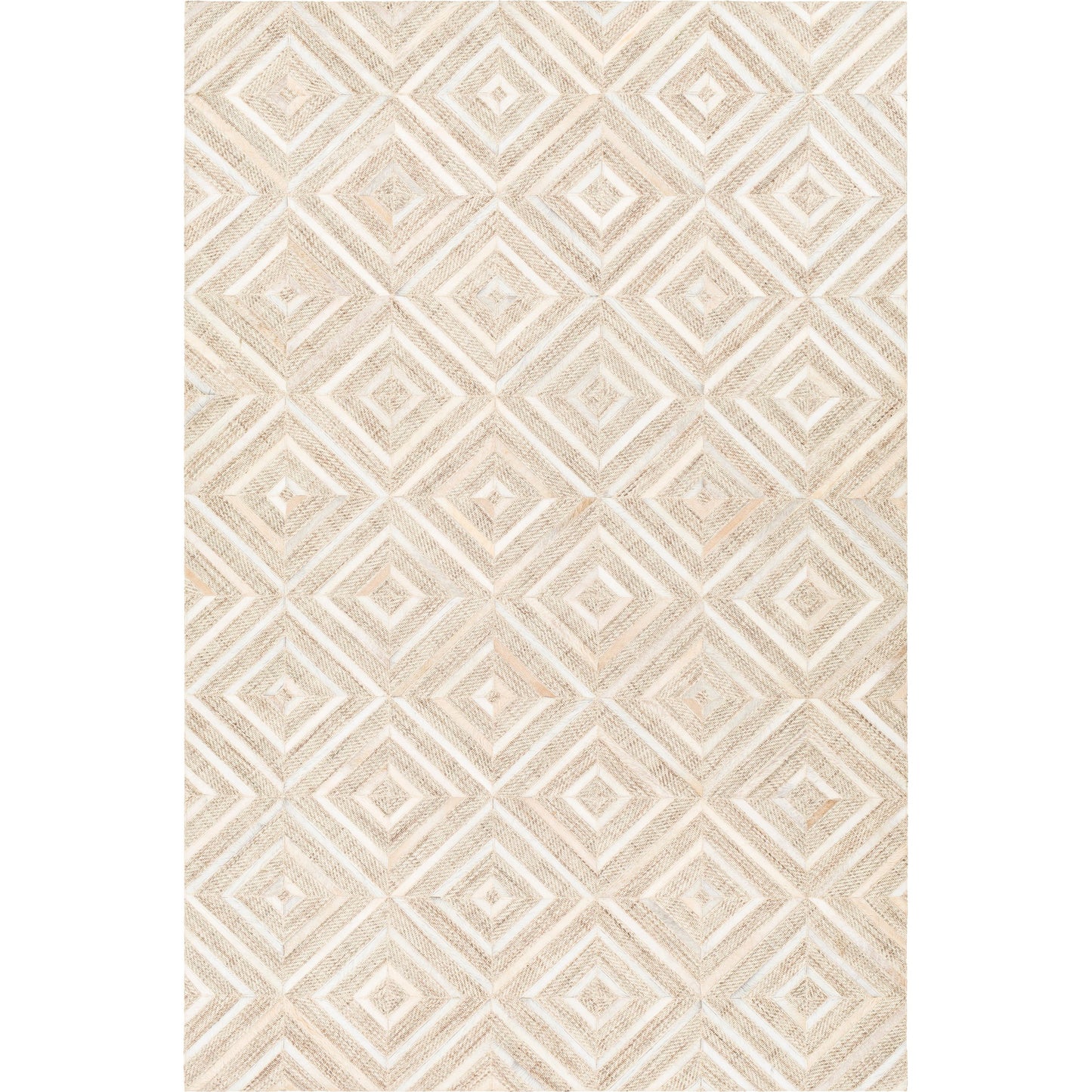 001 SI-1883345,SI-1883346,SI-1883347,SI-1883348,SI-1883349 | Primary Silo | Jardin JRD-2300 Rug by Surya in light gray, light beige, oatmeal, medium gray, dark brown. Made from 60% wool, 40% leather in a unique style.