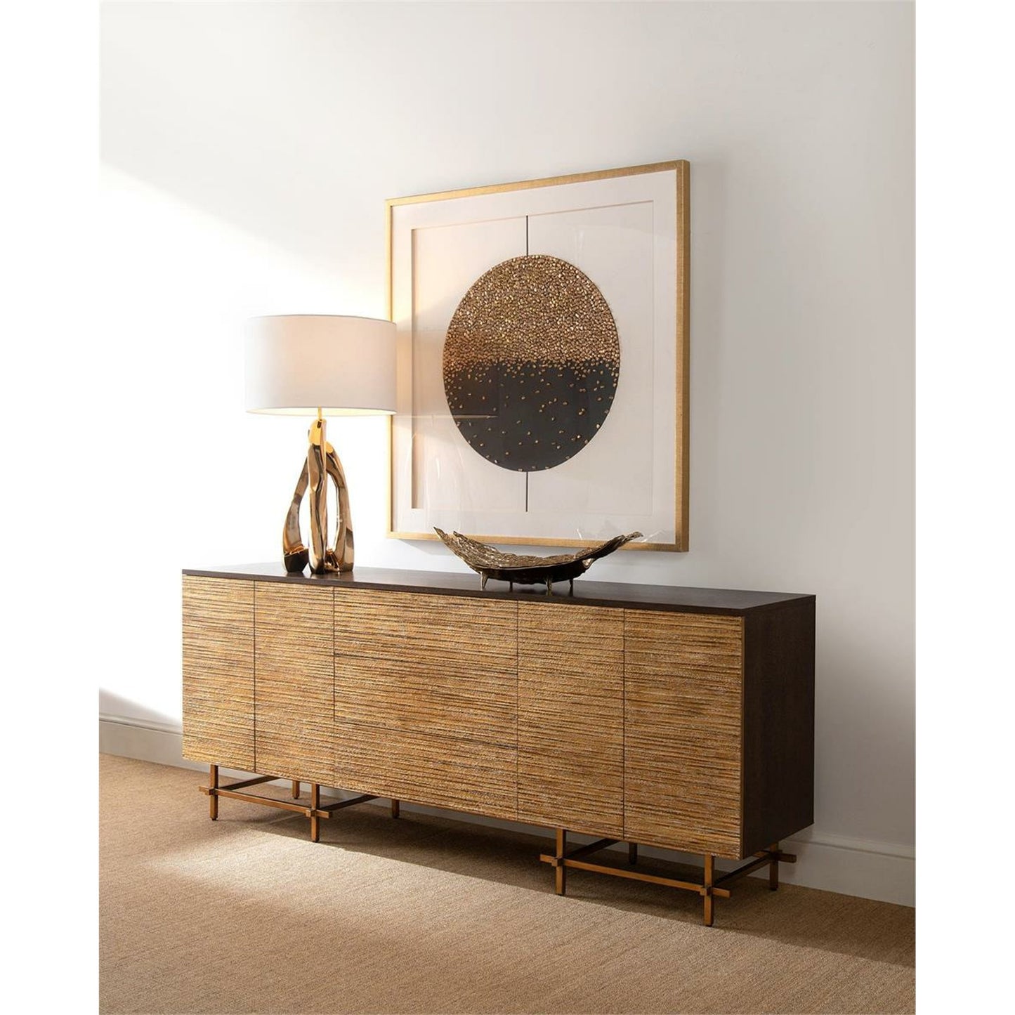 004 SR-884244 | Lifestyle | Amorphic Table Lamp by John-Richard. Made from unique in a modern style.