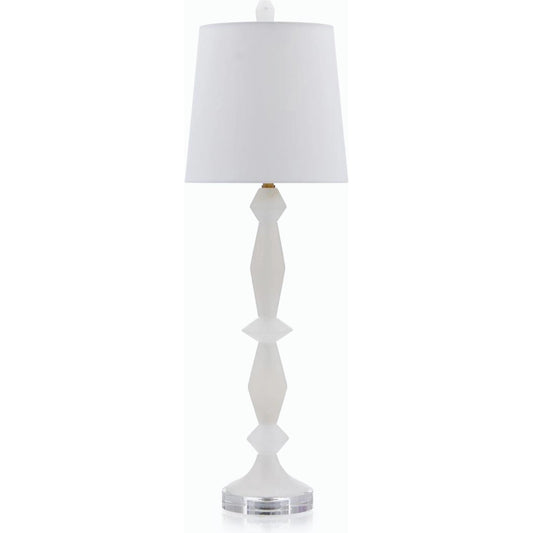 001 SI-1904224 | Primary Silo | Alabaster & Crystal Table Lamp by John-Richard in alabaster. Made from unique in a transitional style.