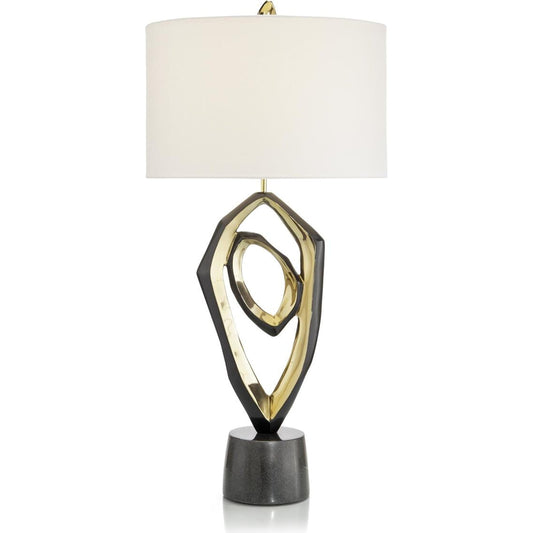 Art Sculpture Buffet Lamp by John-Richard in polished brass. Made from unique in a modern style.