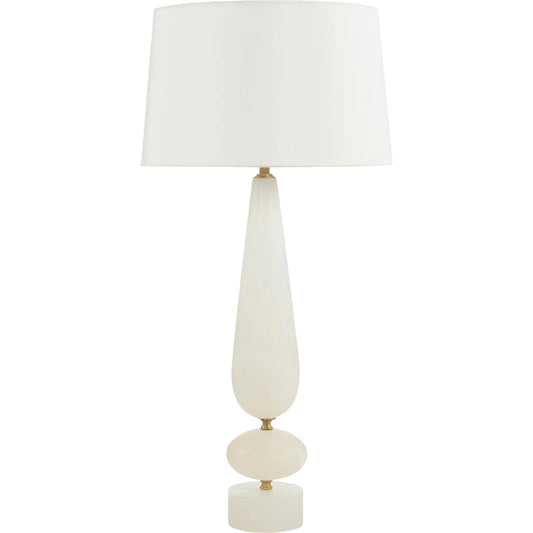 Ballast Alabaster Table Lamp by John-Richard in alabaster. Made from unique in a modern style.
