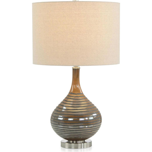 Chestnut Table Lamp by John-Richard in chestnut brown. Made from unique in a modern style.