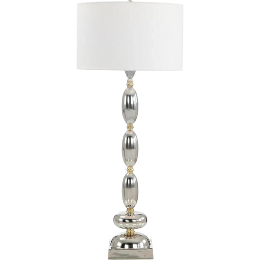 Nadal Buffet Lamp by John-Richard in polished nickel, antique gold. Made from unique in a unique style.