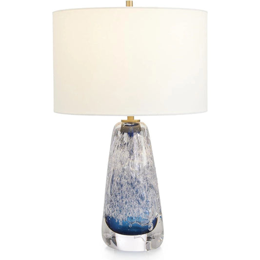 Sapphire Blue Art Glass Table Lamp by John-Richard in sapphire blue. Made from unique in a modern style.