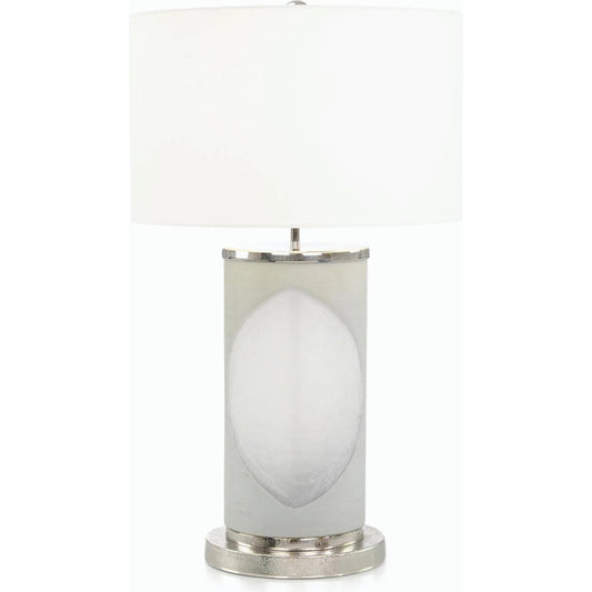 Oval Grey Table Lamp by John-Richard. Made from unique in a modern style.