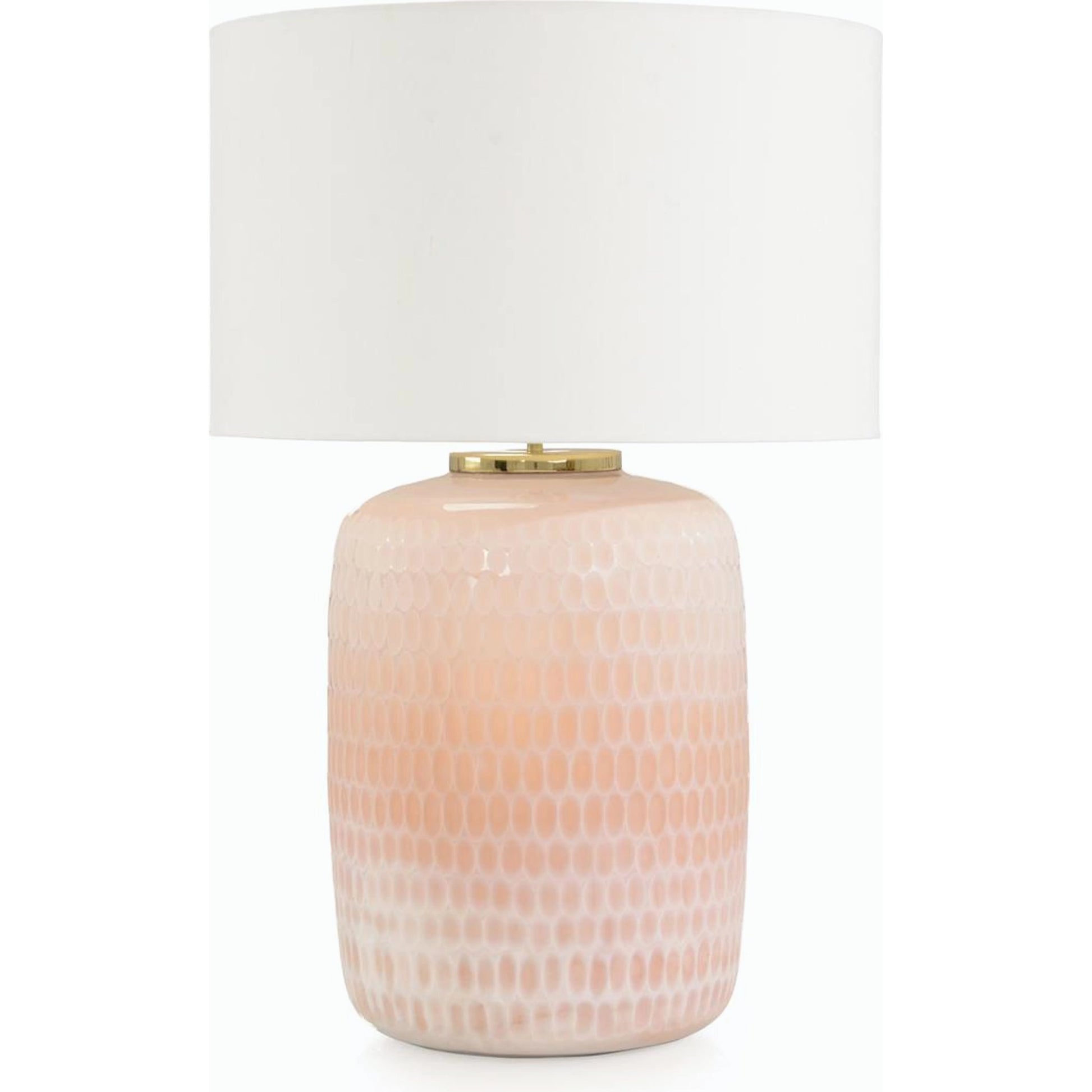 Peach Honeycomb Table Lamp by John-Richard. Made from unique in a modern style.