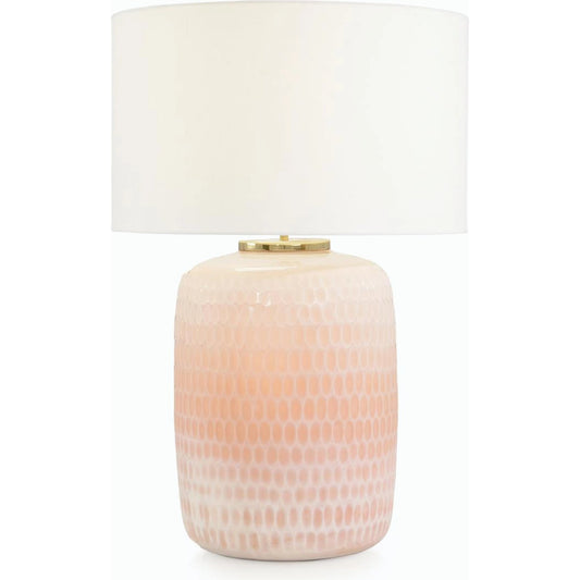 Peach Honeycomb Table Lamp by John-Richard. Made from unique in a modern style.
