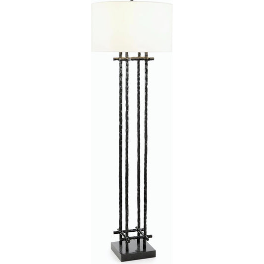 Black Poteau Floor Lamp by John-Richard. Made from unique in a modern style.