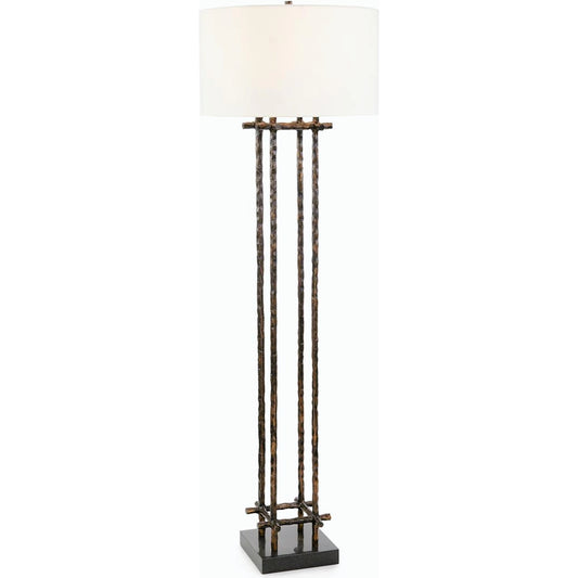 Bronze Poteau Floor Lamp by John-Richard. Made from unique in a modern style.