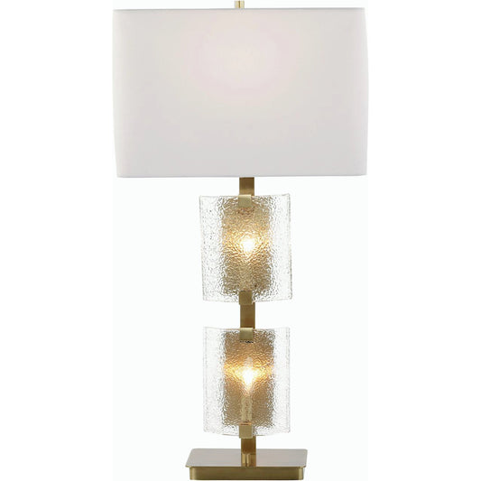 Gemelle Table Lamp by John-Richard in brass. Made from unique in a modern style.
