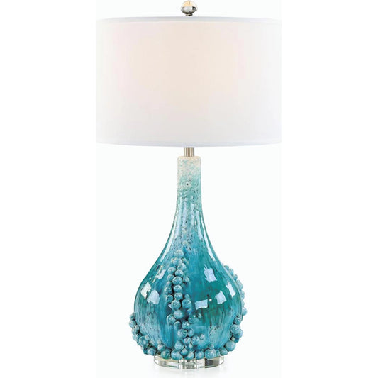 Bubbling Blue Table Lamp by John-Richard. Made from unique in a modern style.
