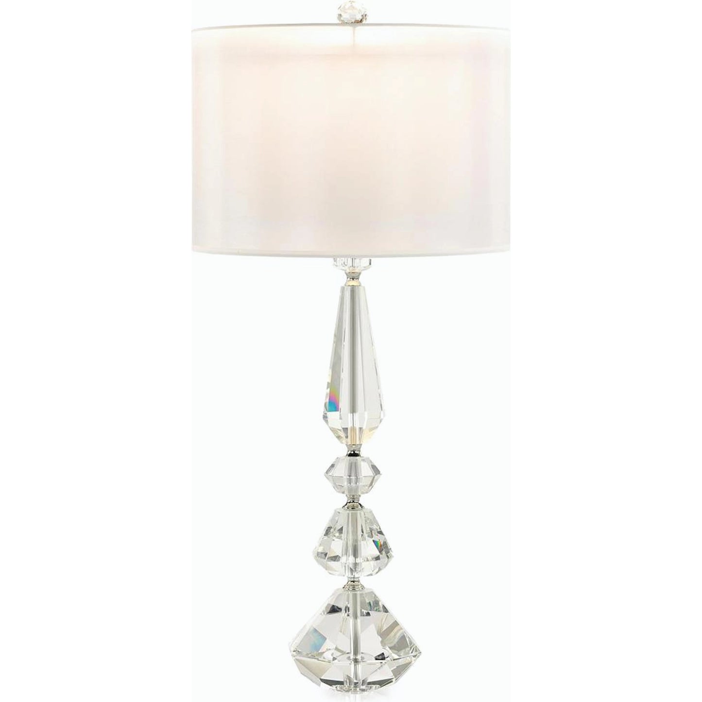 002 SI-2169938 | Primary Silo | Balustered Crystal Table Lamp by John-Richard. Made from unique in a modern style.