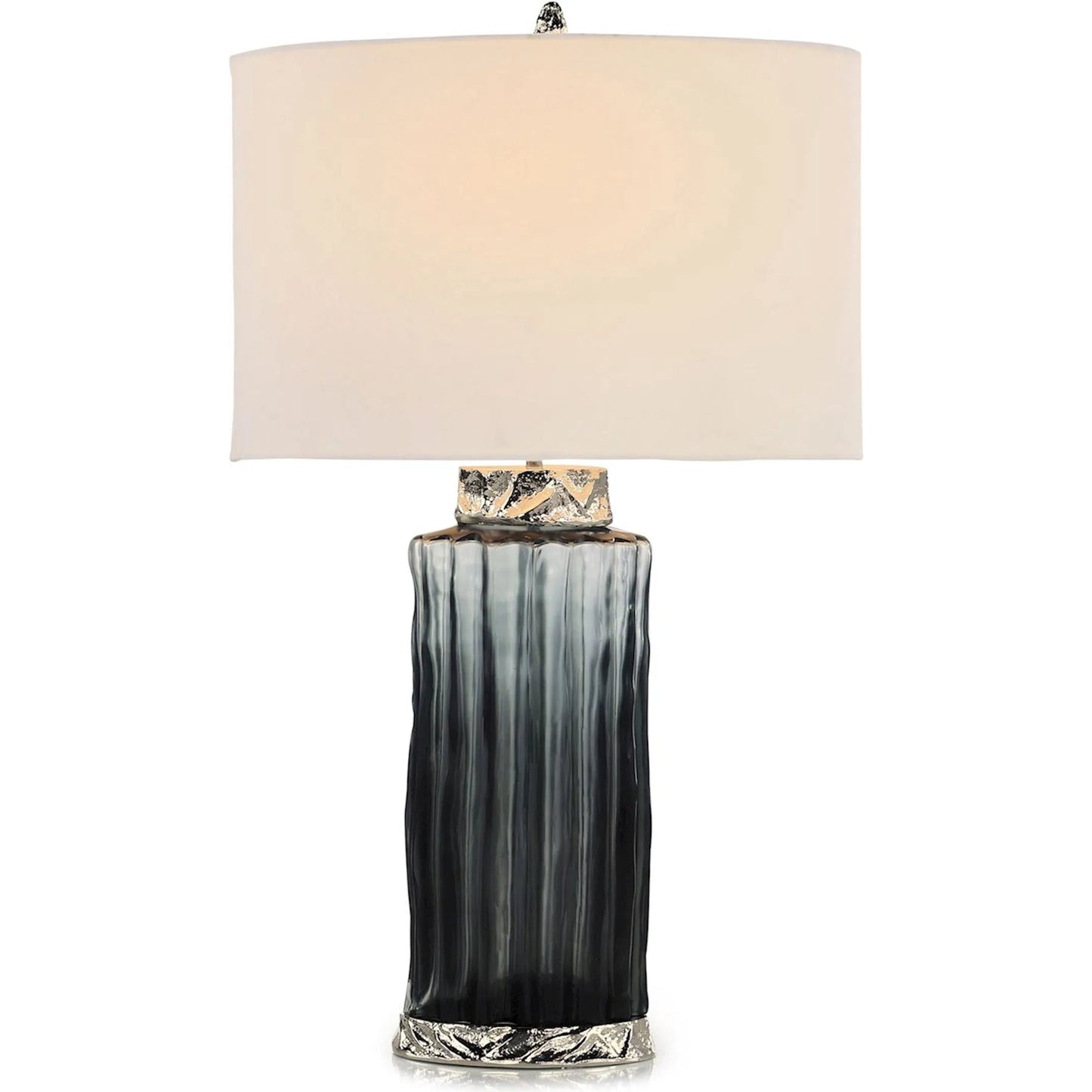 000 SI-2373645 | Primary Silo | Nyx Table Lamp by John-Richard in charcoal, nickel. Made from unique in a modern style.