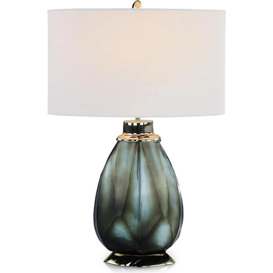 Mireille Table Lamp by John-Richard in champagne. Made from unique in a unique style.