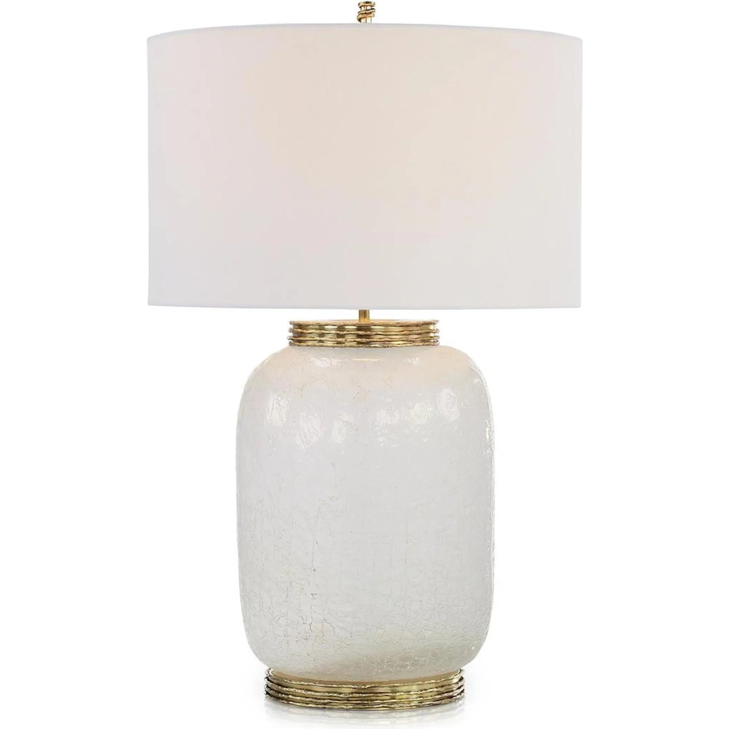 000 SI-2373639 | Primary Silo | Nieve Table Lamp by John-Richard in white. Made from unique in a transitional style.