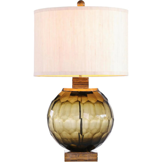 Savanna Table Lamp by John-Richard in brown, tigerseye. Made from unique in a unique style.