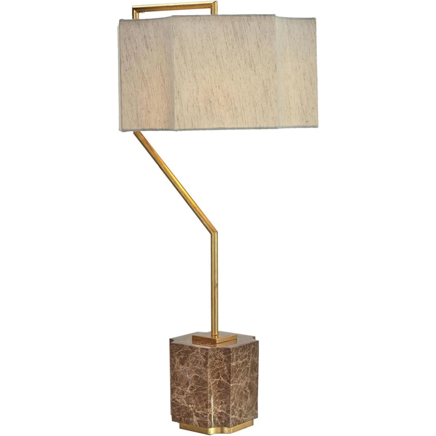000 SI-2373286 | Primary Silo | Gancho Table Lamp by John-Richard in antique gold leaf. Made from unique in a modern style.