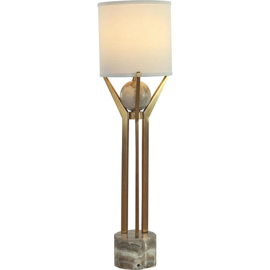 Garra Table Lamp by John-Richard in antique brass. Made from unique in a unique style.