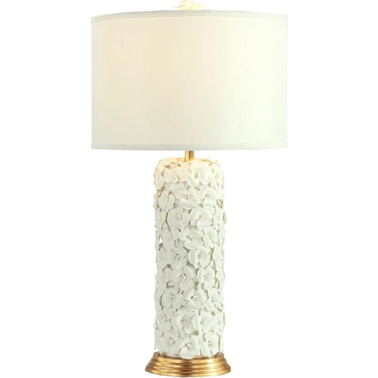 Innocence Table Lamp by John-Richard in white. Made from unique in a unique style.