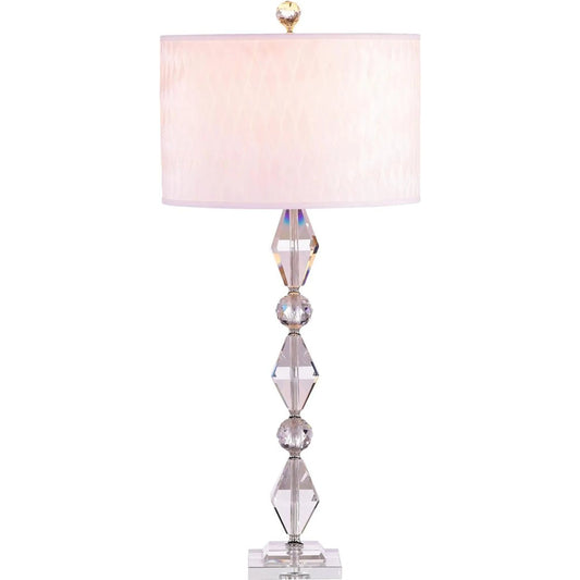 Regal Buffet Lamp by John-Richard in crystal, polished nickel. Made from unique in a unique style.