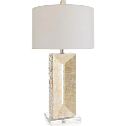Nacre Table Lamp by John-Richard. Made from unique in a unique style.