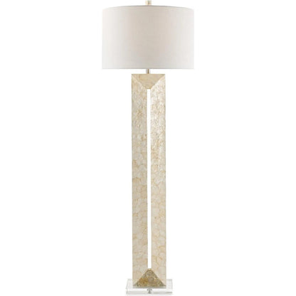 Nacre Floor Lamp by John-Richard. Made from unique in a unique style.