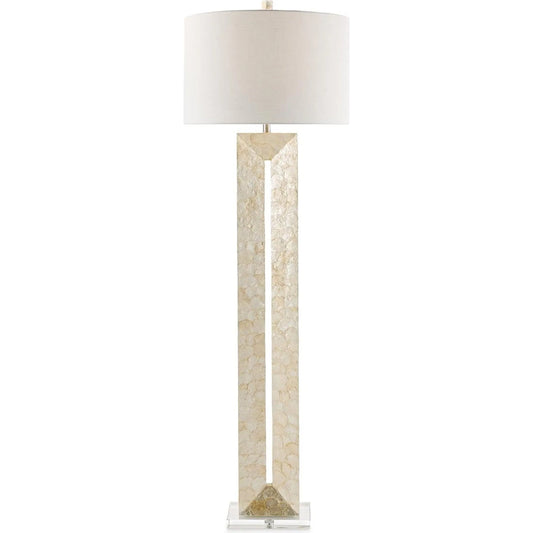 Nacre Floor Lamp by John-Richard. Made from unique in a unique style.