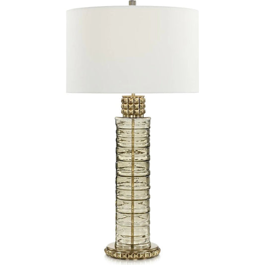 Studded Buffet Lamp by John-Richard. Made from unique in a unique style.