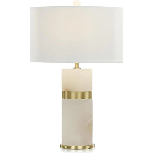 Alabaster Tower Table Lamp by John-Richard. Made from unique in a transitional style.