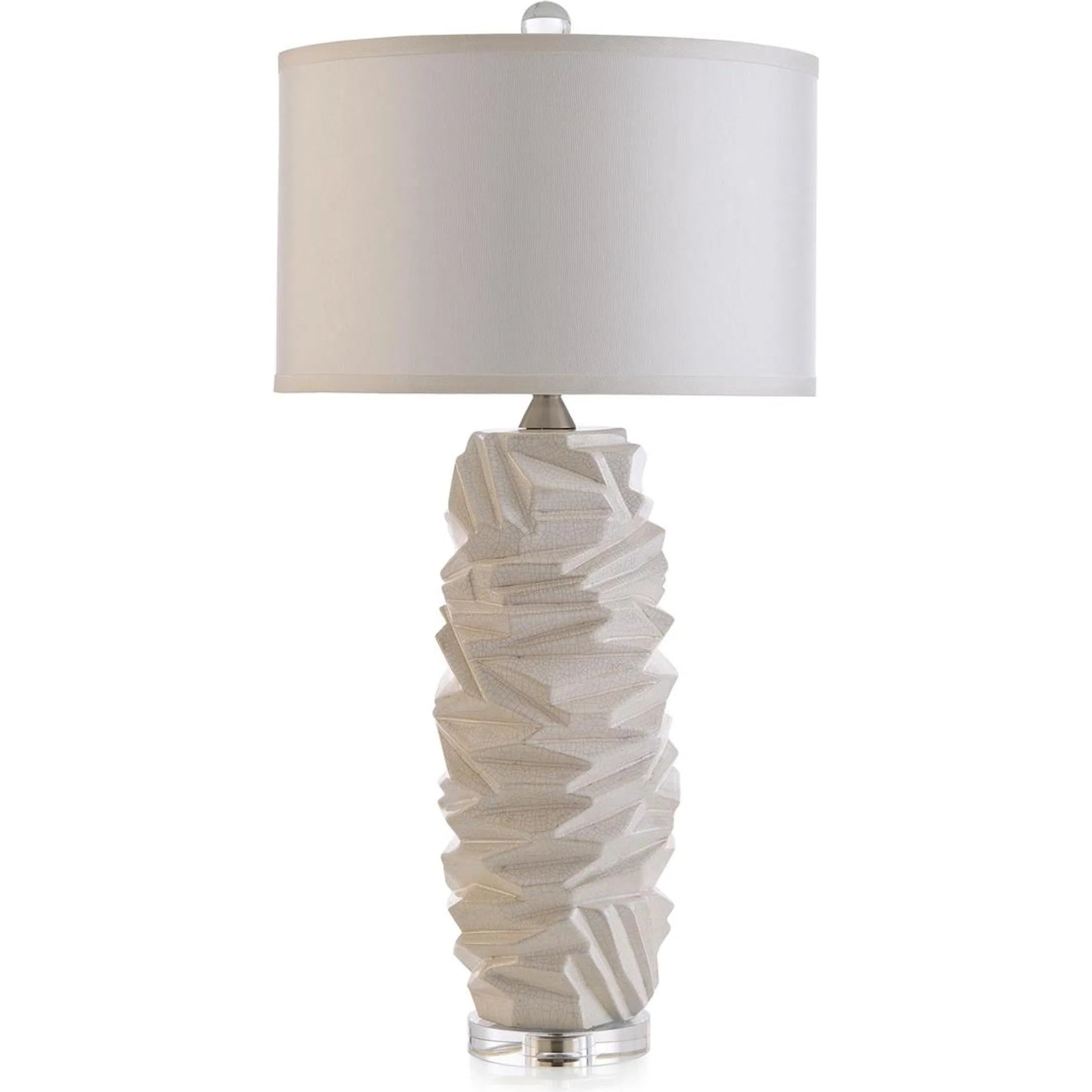 Crinkle Table Lamp by John-Richard. Made from unique in a unique style.