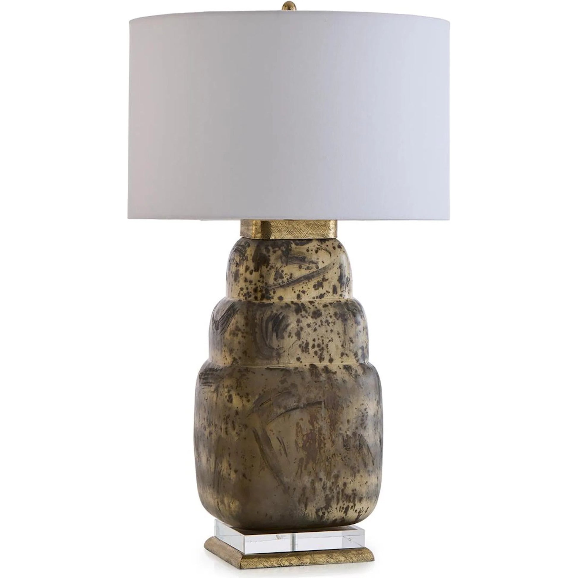 Stepped Table Lamp by John-Richard. Made from unique in a unique style.