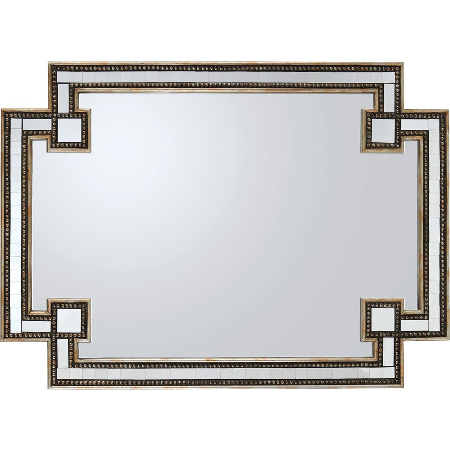 001 SR-865045 | Additional Silo | Omega Mirror by John-Richard in clear. Made from unique in a traditional style.