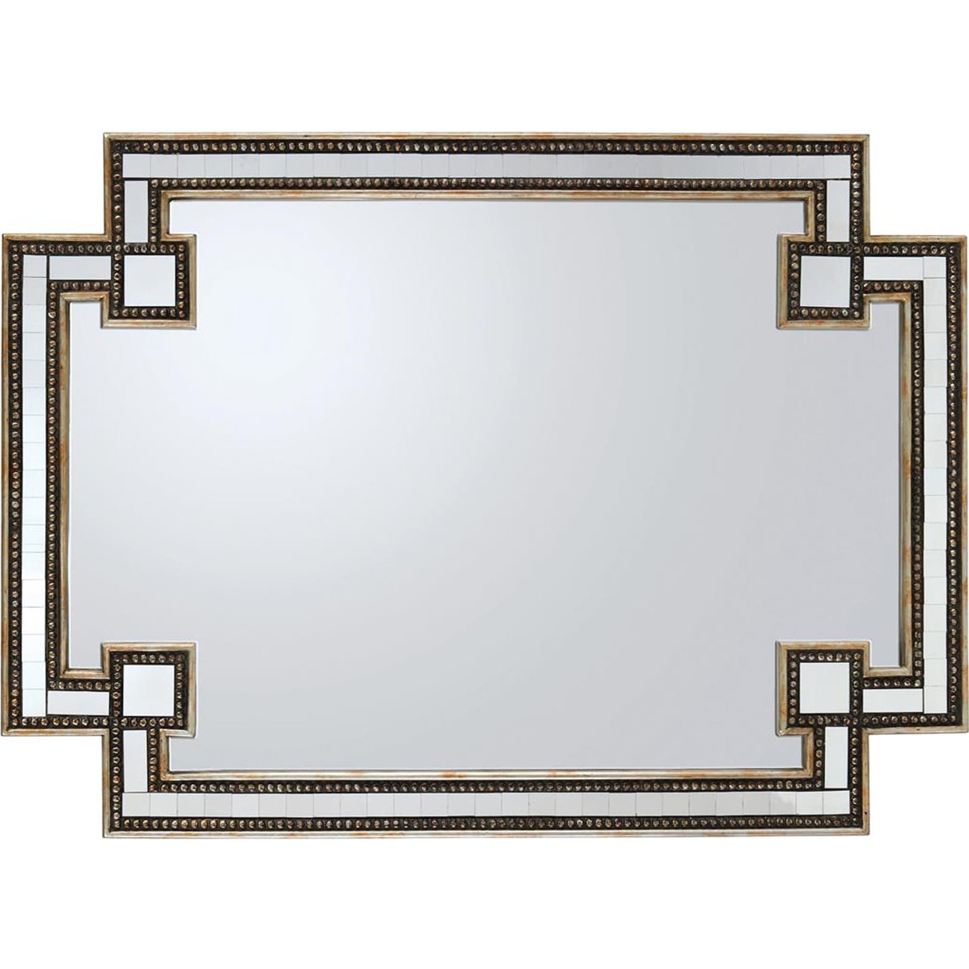 Omega Mirror by John-Richard in clear. Made from unique in a traditional style.