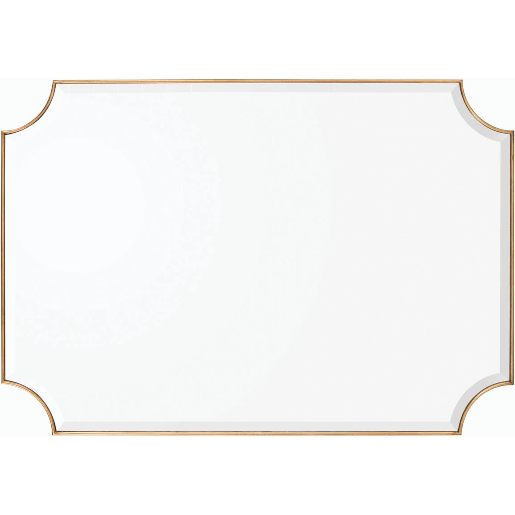 Sorrento Mirror by John-Richard in gold. Made from unique in a transitional style.