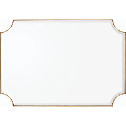 Sorrento Mirror by John-Richard in gold. Made from unique in a transitional style.