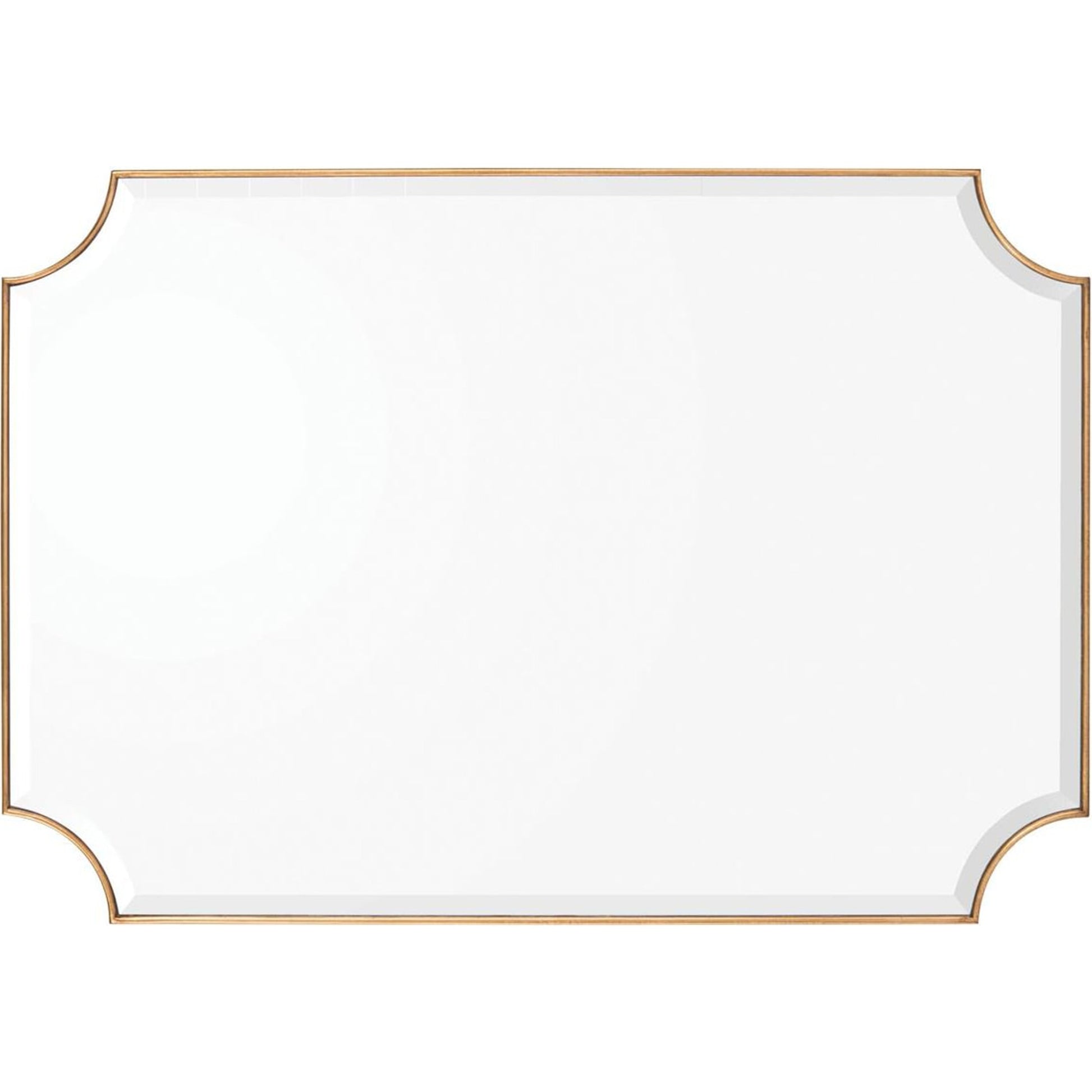 Sorrento Mirror by John-Richard in gold. Made from unique in a transitional style.