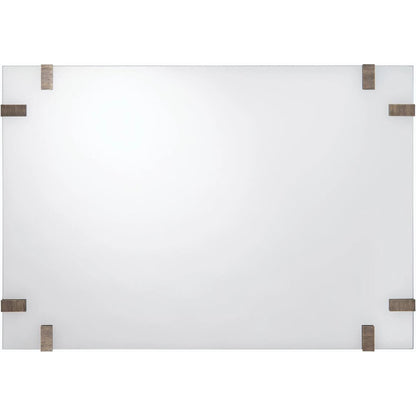 Isabel Mirror by John-Richard in brass, silver. Made from brass in a modern style.