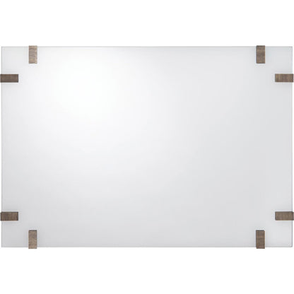 Isabel Mirror by John-Richard in brass, silver. Made from brass in a modern style.