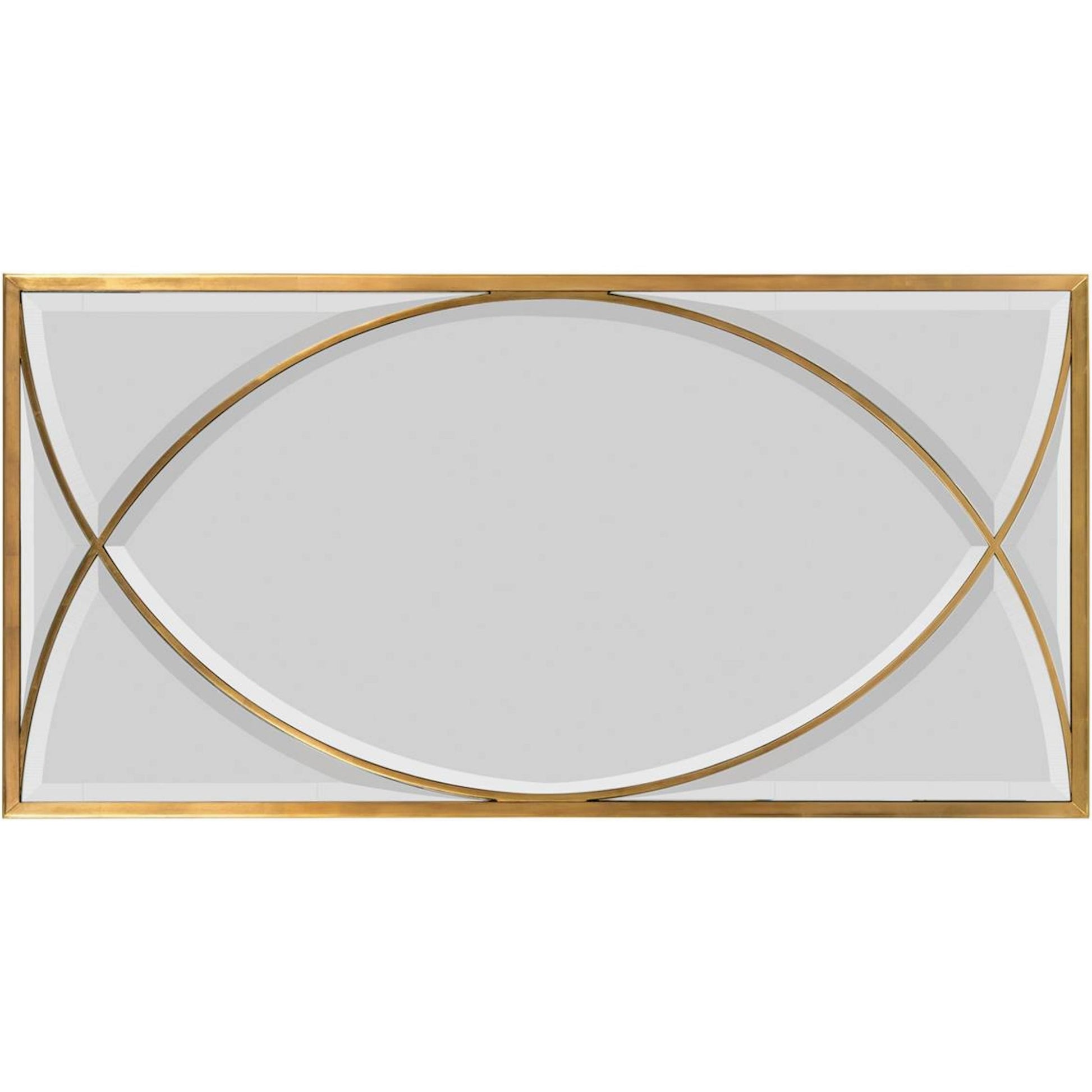 Euclid's Mirror by John-Richard in gold. Made from unique in a transitional style.