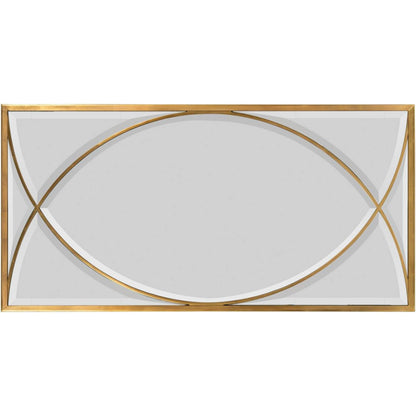 Euclid's Mirror by John-Richard in gold. Made from unique in a transitional style.