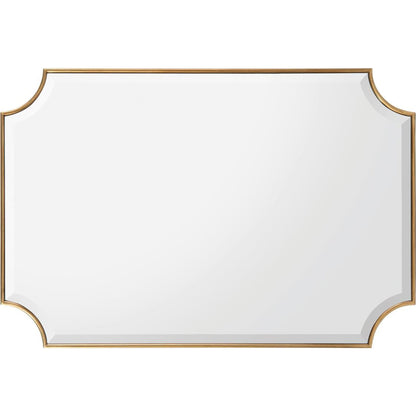 Priora Mirror by John-Richard in clear, gold. Made from unique in a transitional style.